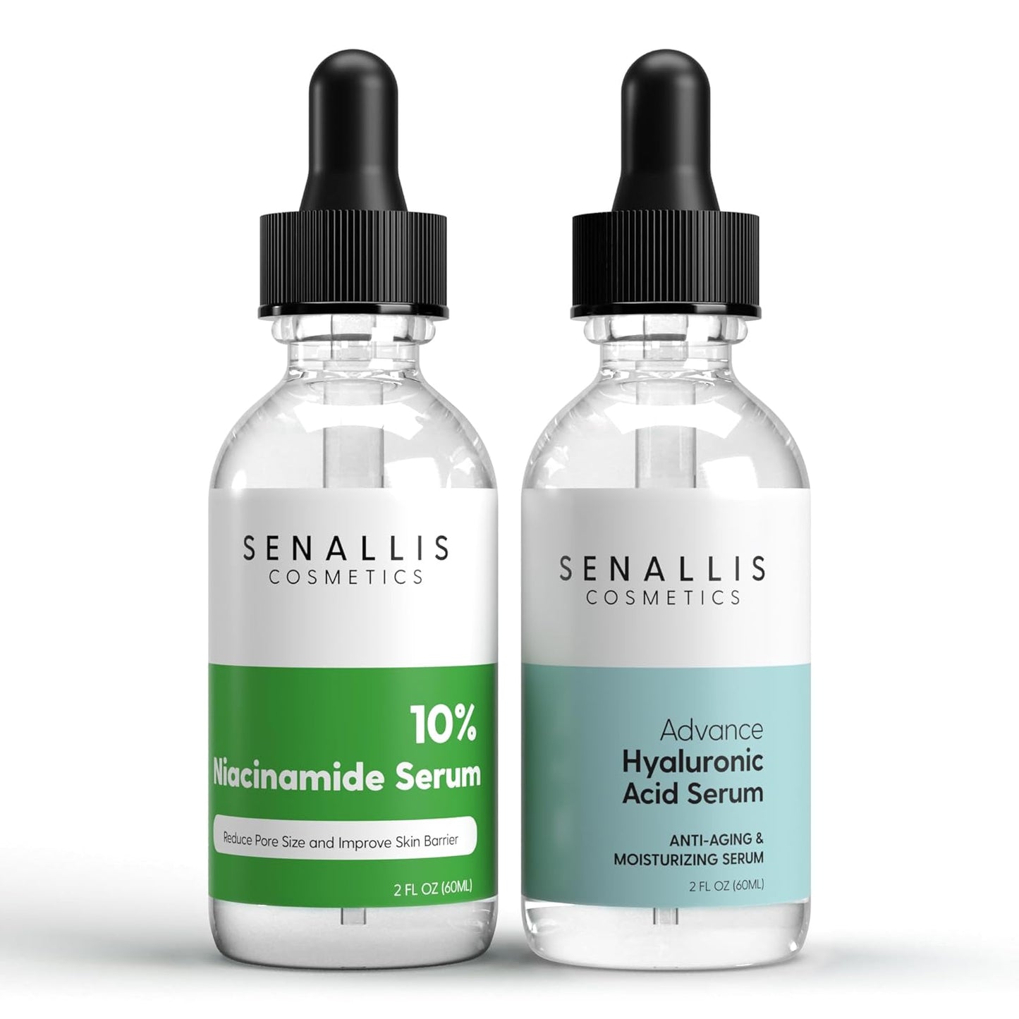 Niacinamide 10% and Hyaluronic Acid Serum Combo Pack