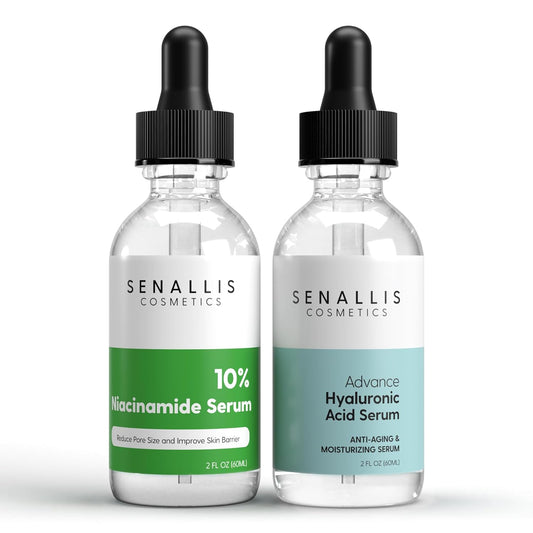 Niacinamide 10% and Hyaluronic Acid Serum Combo Pack